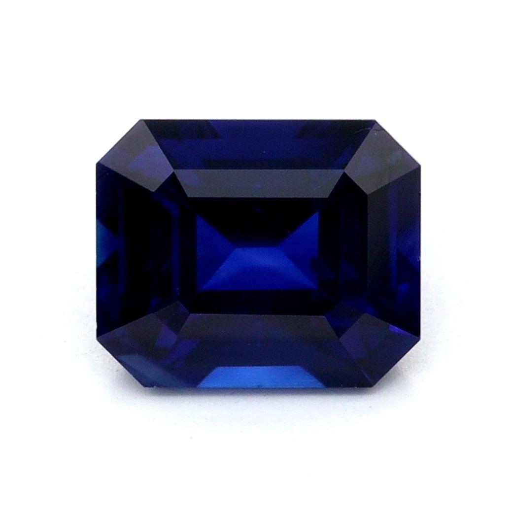 Szafir 1,29 ct, niebieski, szlif szmaragdowy