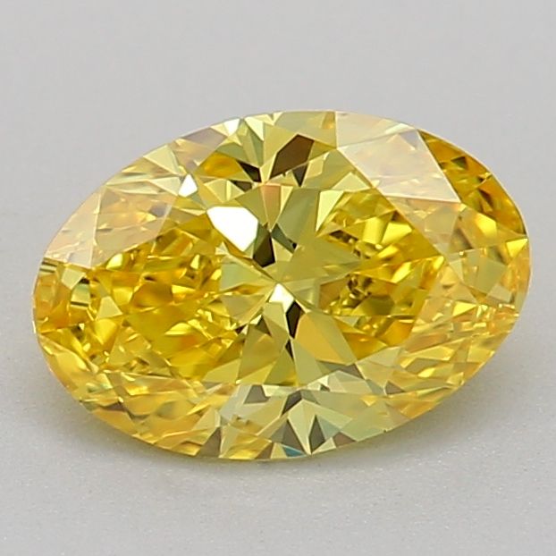 0.51 CT Fancy Vivid Yellow OVAL