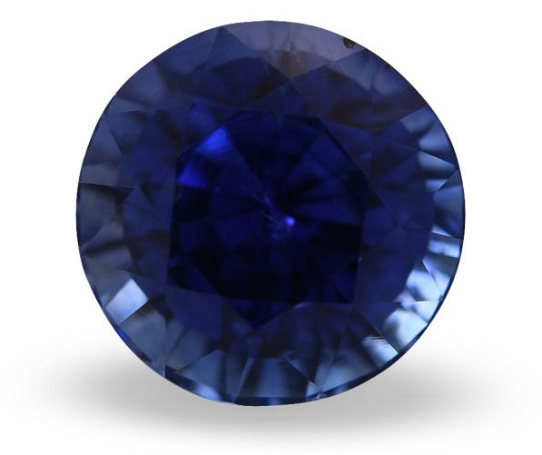 Szafir 1,92 ct, niebieski, szlif okrągły
