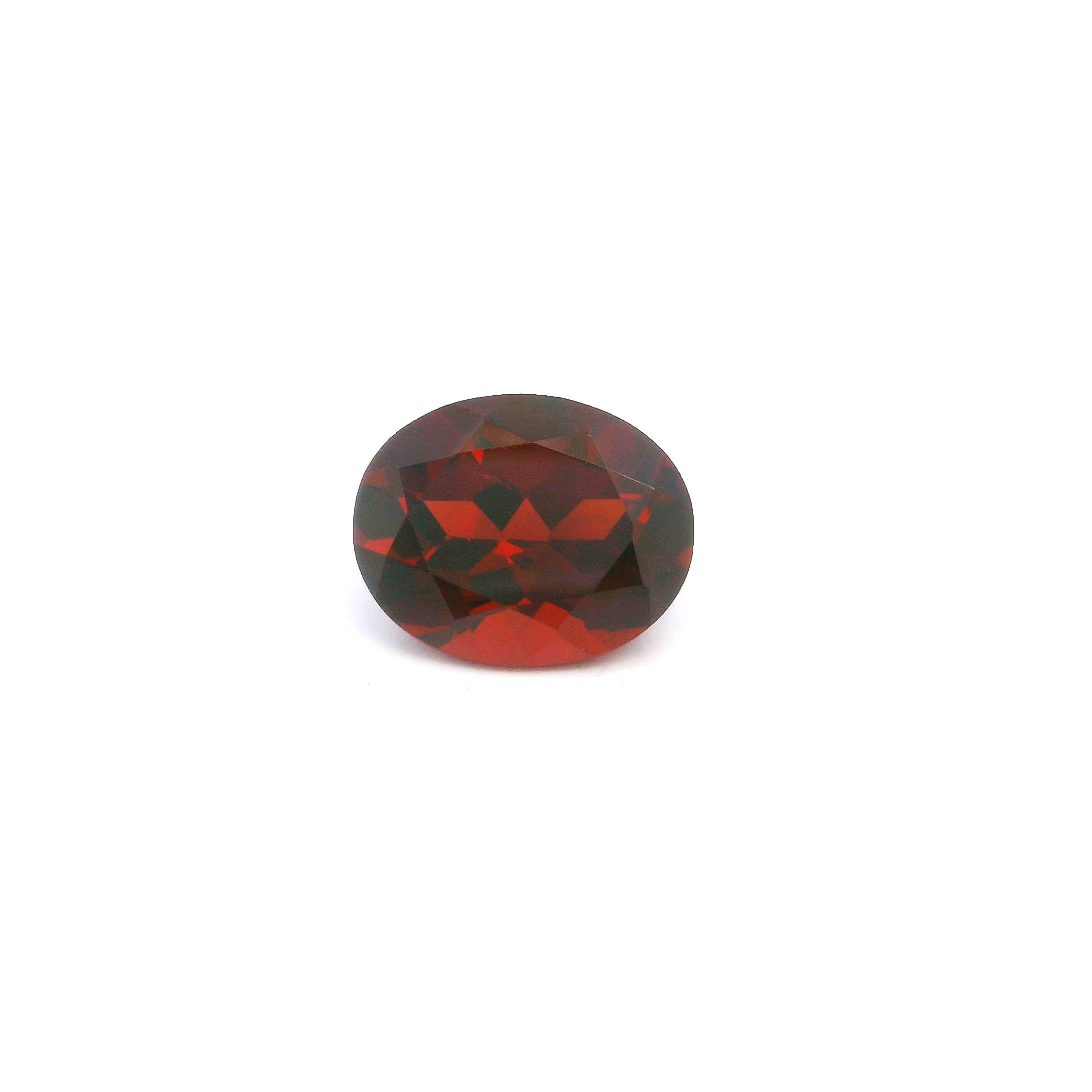 Granat 3,23 ct, czerwony, szlif owalny