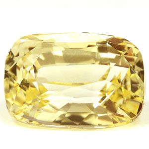 Szafir 2,04 ct, żółty, szlif cushion