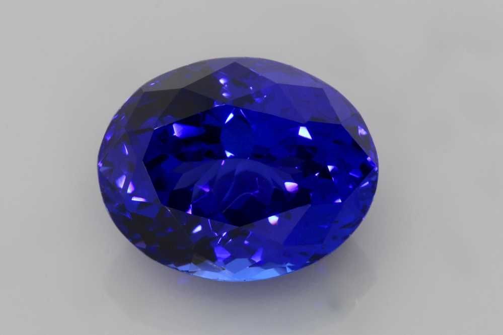 Tanzanit 10,73 ct, niebieski, szlif owalny