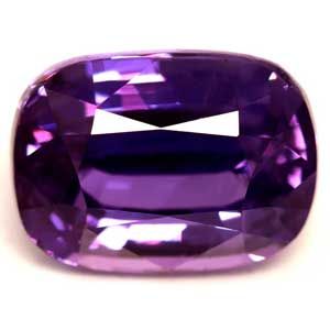 Szafir 1,55 ct, purpurowy, szlif cushion
