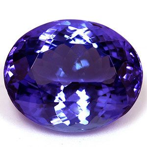 Tanzanit 4,98 ct, niebieski, szlif owalny