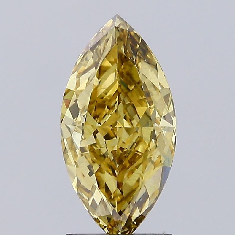 1.99 CT Fancy Intense Brownish Yellow MARQUISE