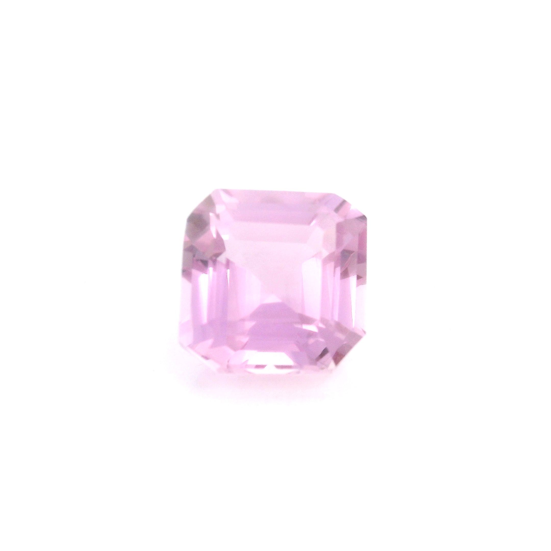 Kunzyt 6,13 ct, różowy, szlif ośmiokątny