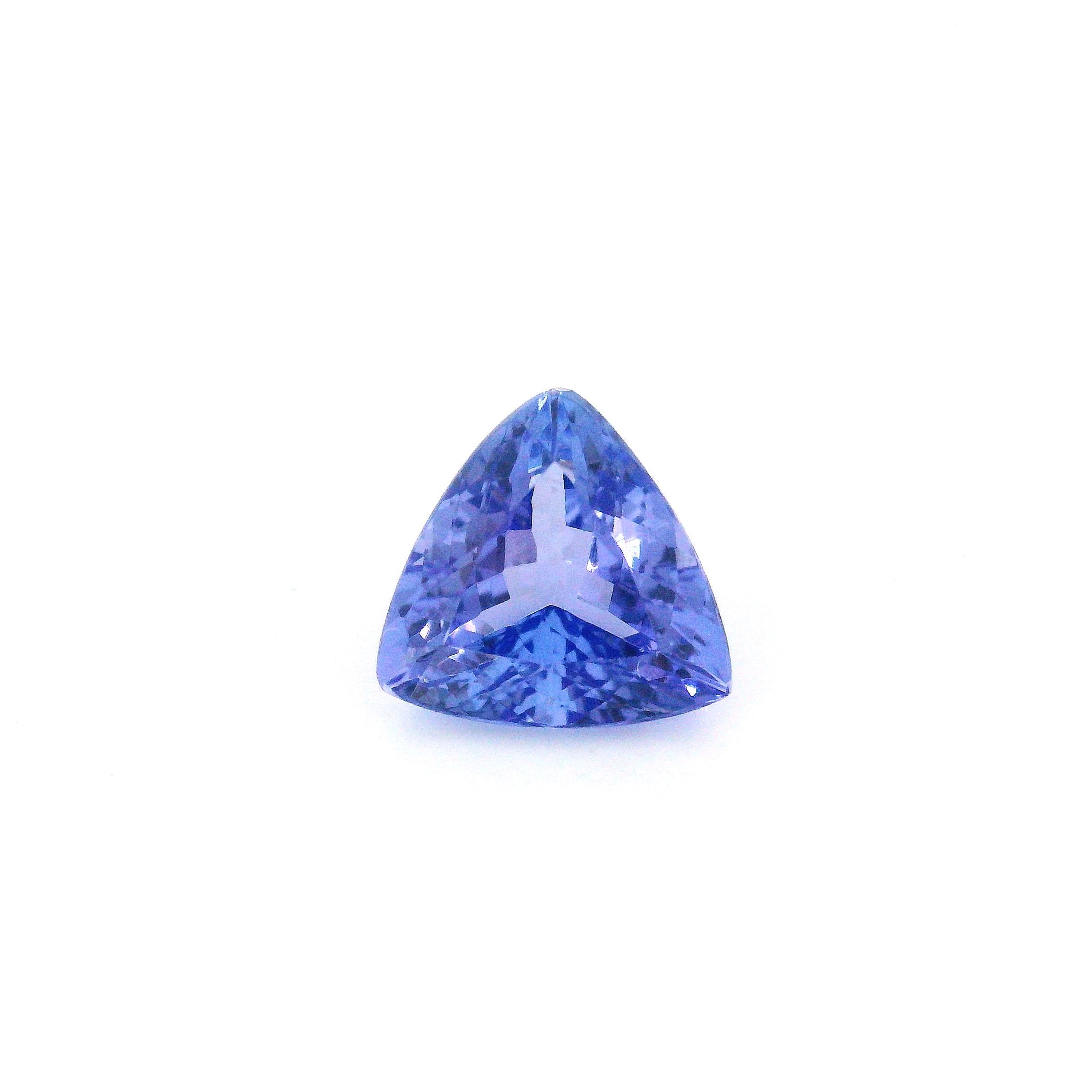Tanzanit 1,95 ct, niebieski, szlif trójkątny