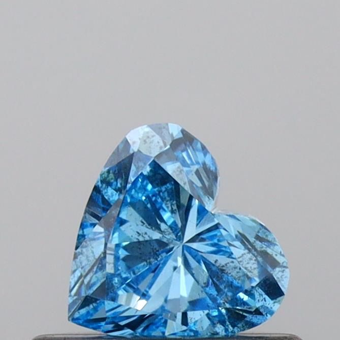 0.36 CT Fancy Vivid Blue HEART