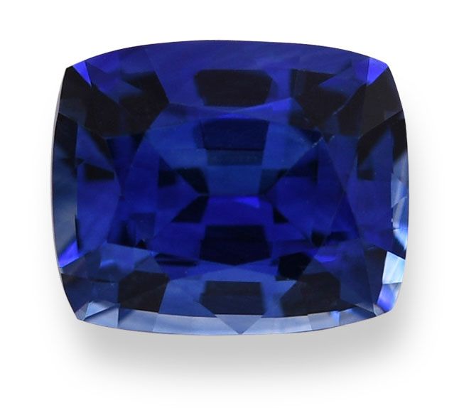 Szafir 1,00 ct, niebieski, szlif cushion