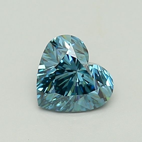 1.0 CT Fancy Vivid Blue HEART