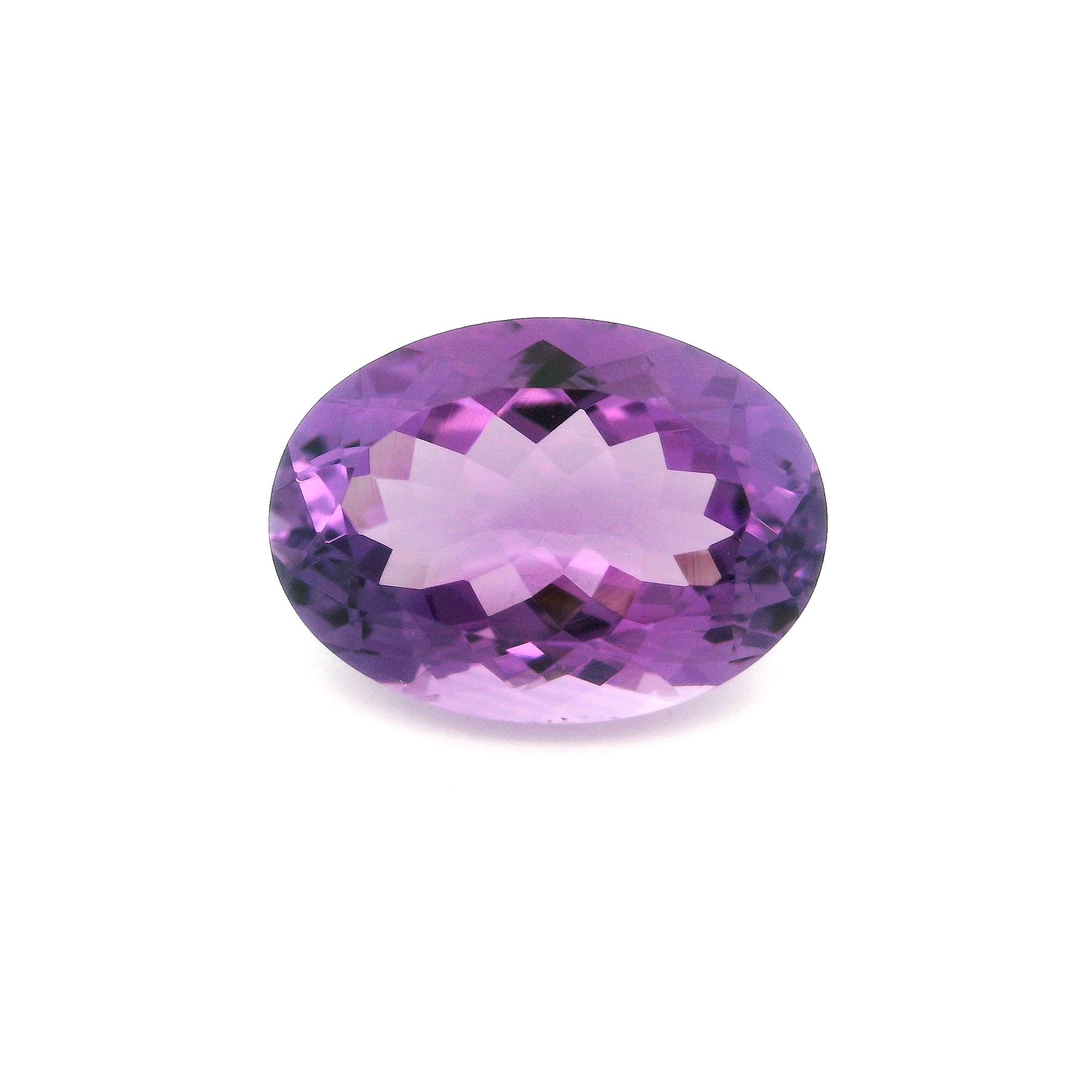 Ametyst 6,39 ct, purpurowy, szlif owalny