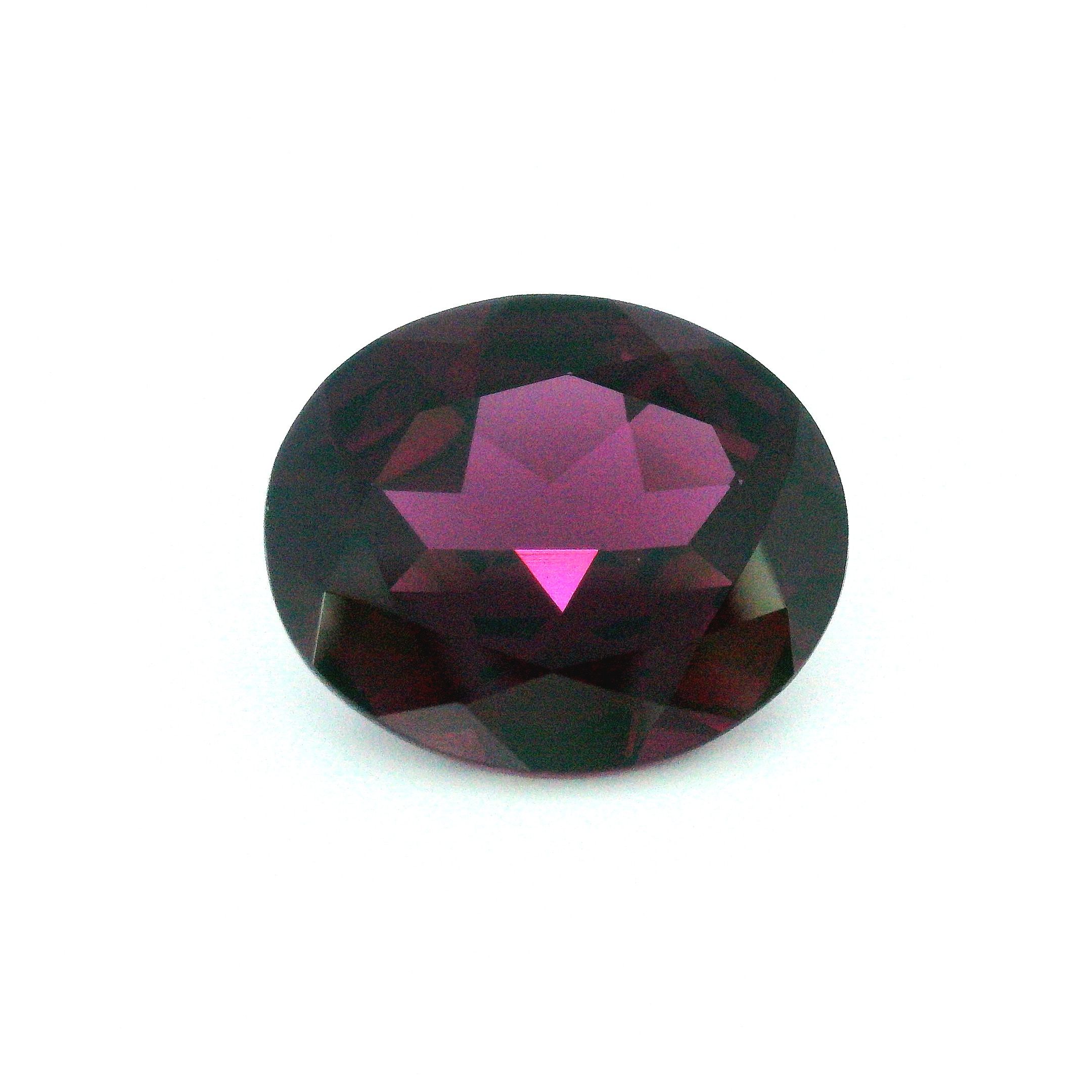 Granat 7,01 ct, purpurowy, szlif owalny