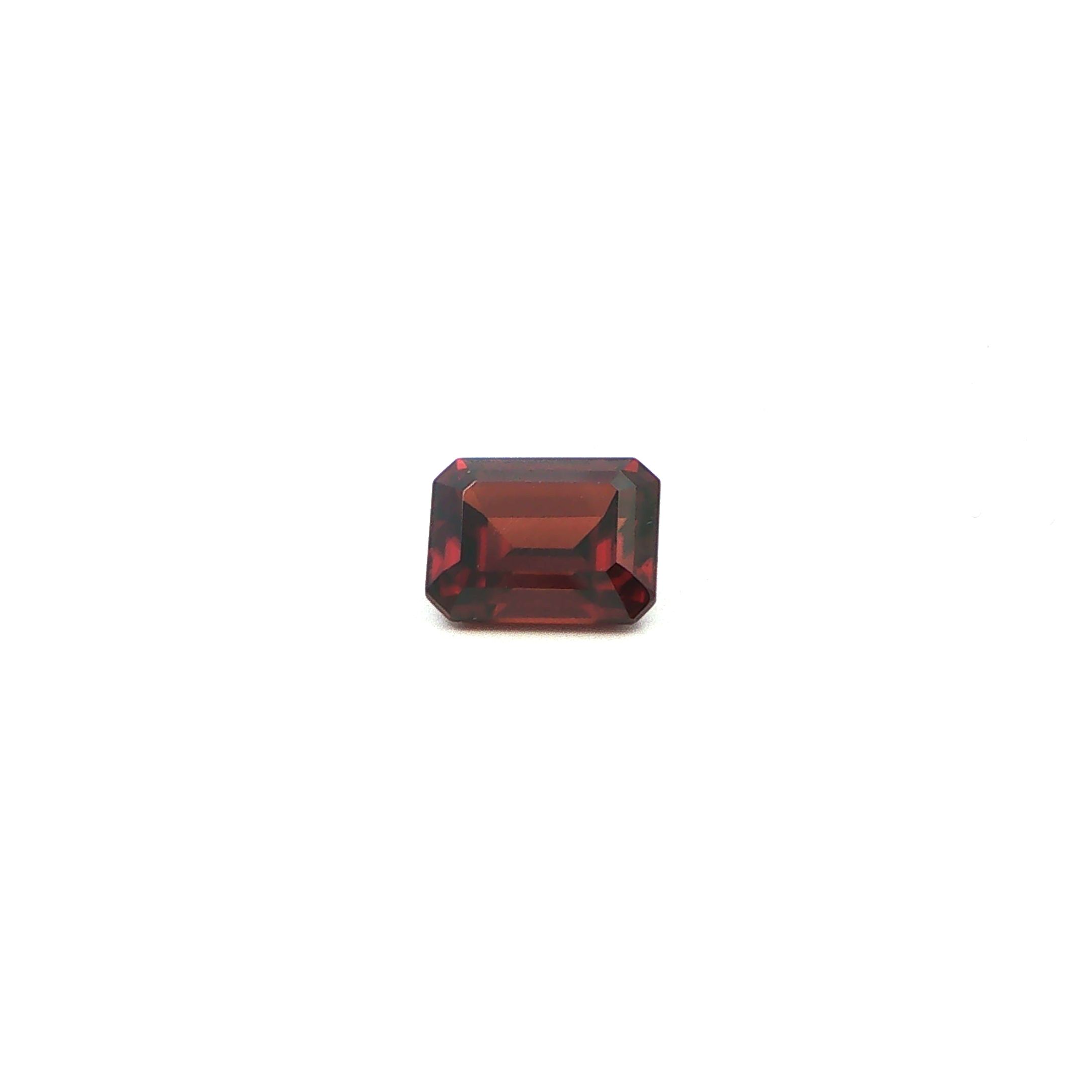 Cyrkon 3,88 ct, brązowy, szlif ośmiokątny