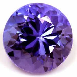 Tanzanit 1,84 ct, niebieski, szlif okrągły