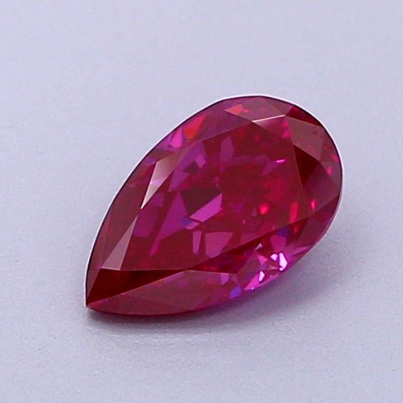 0.68 CT Fancy Vivid Purple Pink PEAR