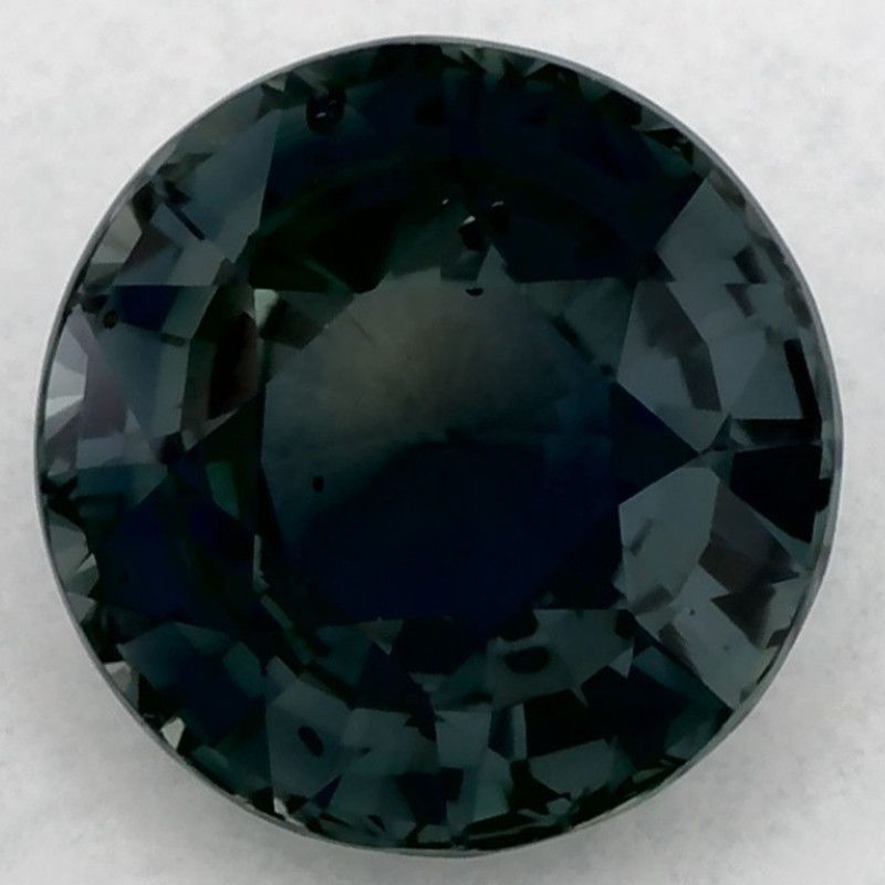 Szafir 1,50 ct, zielony, szlif okrągły