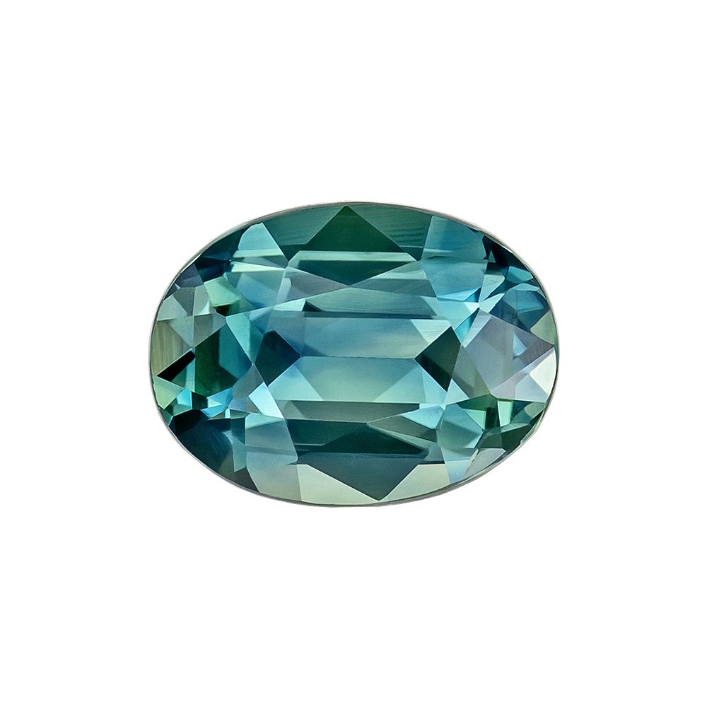 SAPPHIRE FACETED 1.14ct TEAL SI MADAGASCAR HEATED
