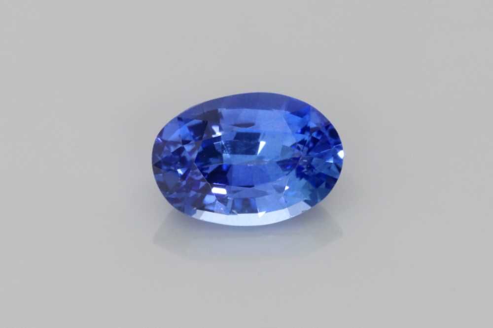 Szafir 1,26 ct, niebieski, szlif owalny