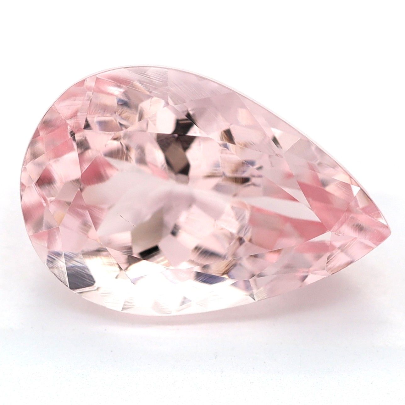 Morganit 2,90 ct, różowy, szlif gruszka