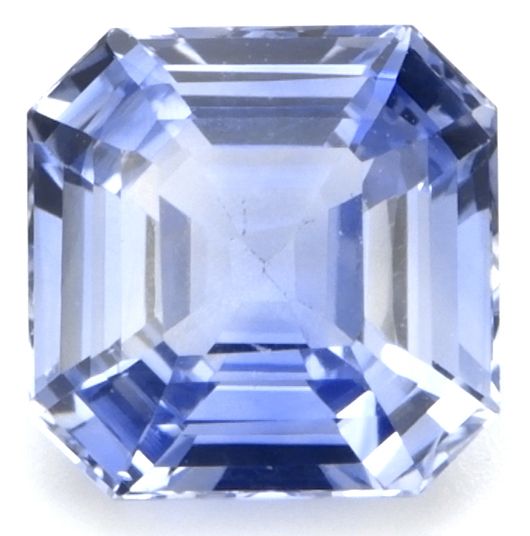 Szafir 1,35 ct, niebieski, szlif szmaragdowy