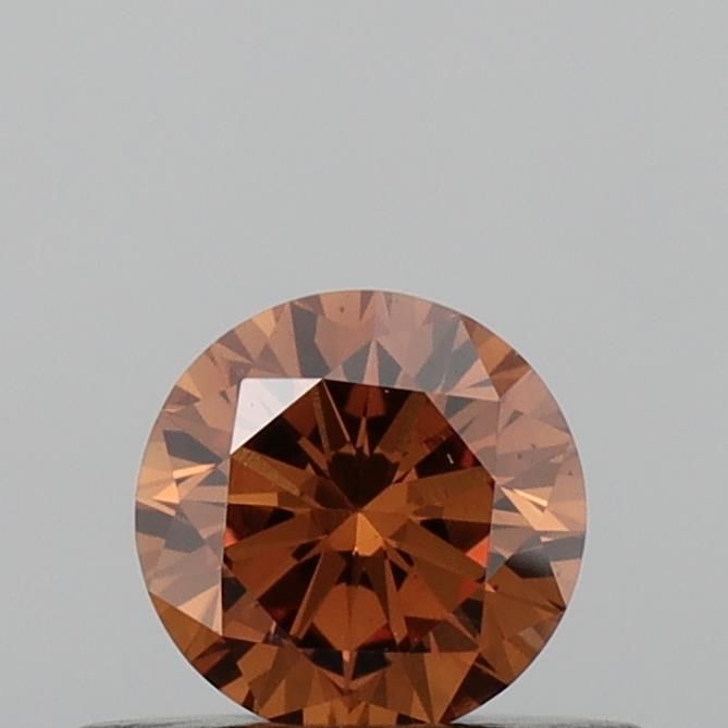0.35 CT Fancy Vivid Orange ROUND