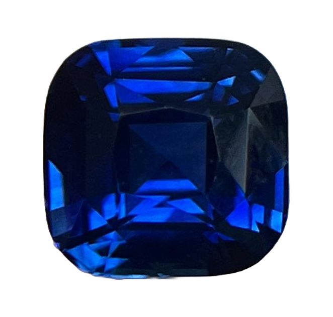 Szafir 2,05 ct, niebieski, szlif cushion