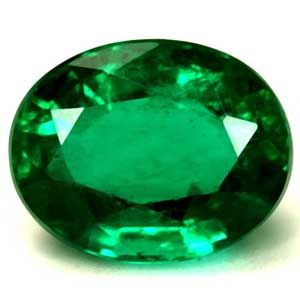 Szmaragd 1,27 ct, zielony, szlif owalny