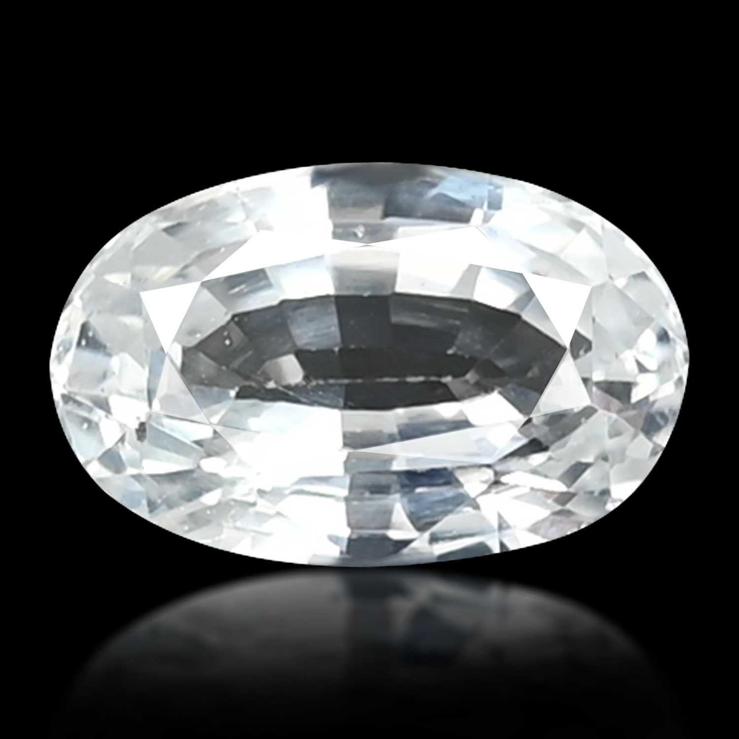 TOPAZ FACETED 9.27ct WHITE MI BRAZIL NONE