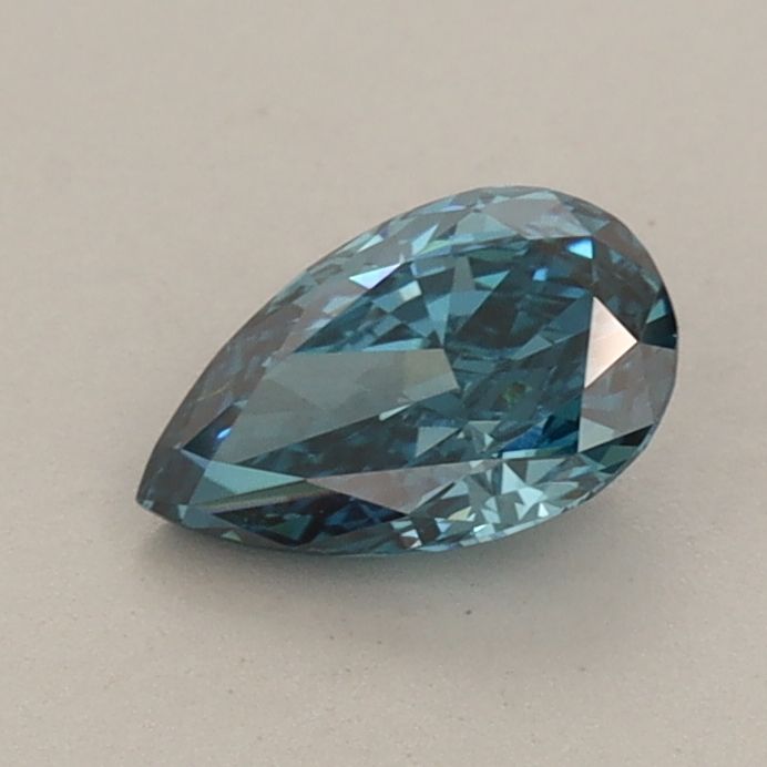 0.64 CT Fancy Vivid Blue PEAR