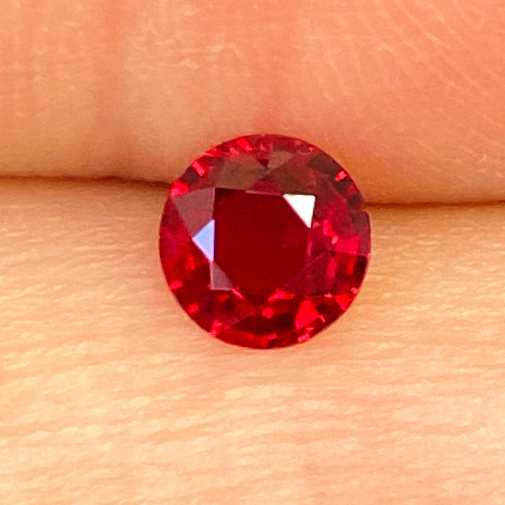 RUBY FACETED 0.66ct RED RED EC MOZAMBIQUE HEATED