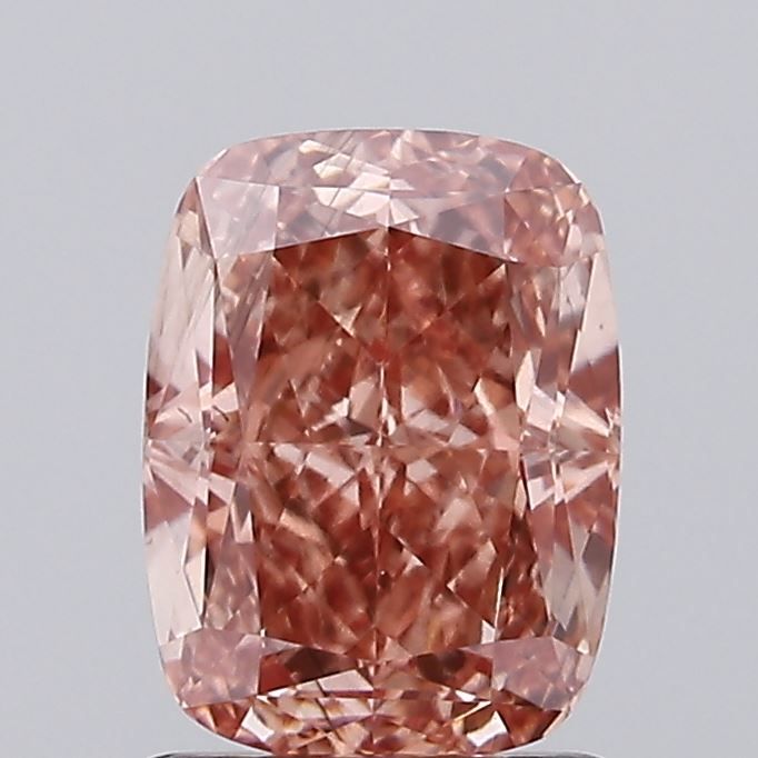 1.43 CT Fancy Intense Brownish Pink CUSHION MODIFIED