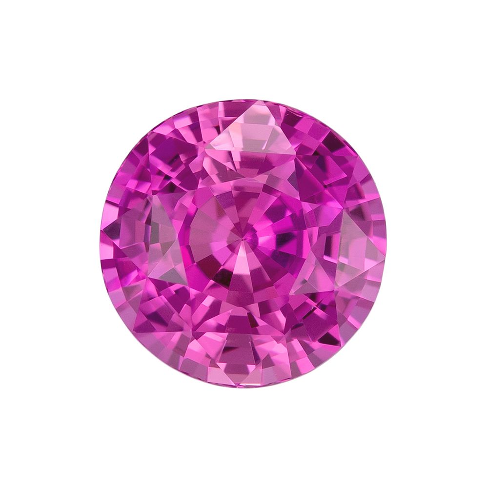 2.29 Carat Pink Round Sapphire