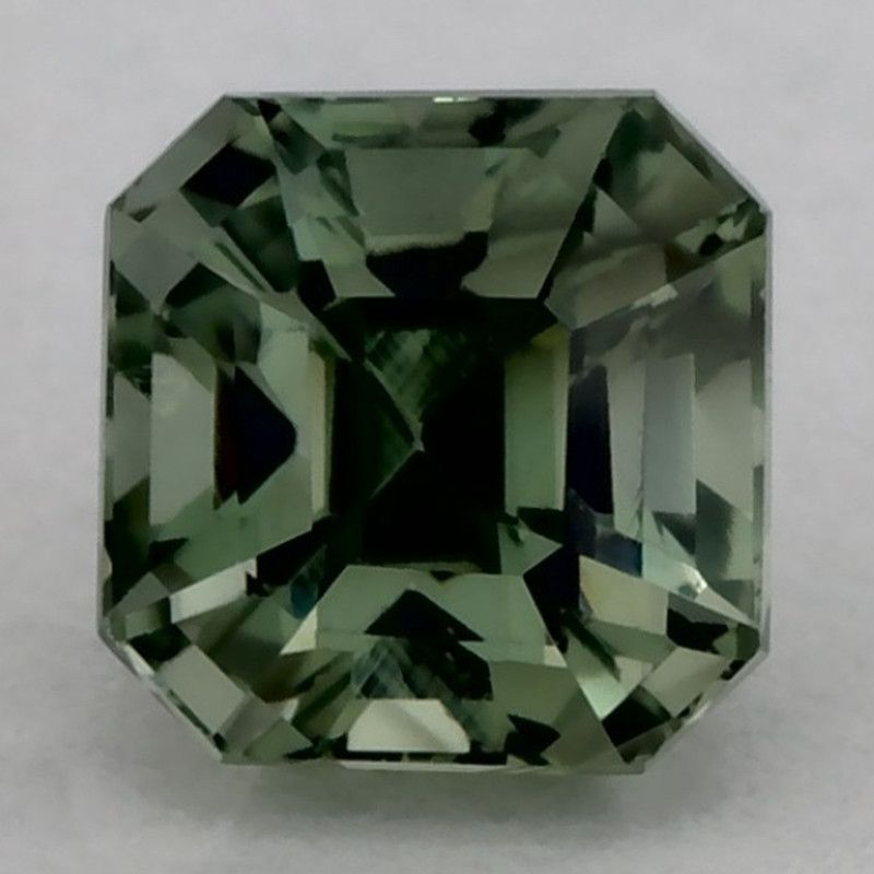 Szafir 1,23 ct, zielony, szlif ośmiokątny