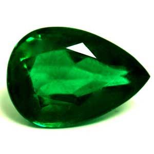 Szmaragd 3,70 ct, zielony, szlif gruszka