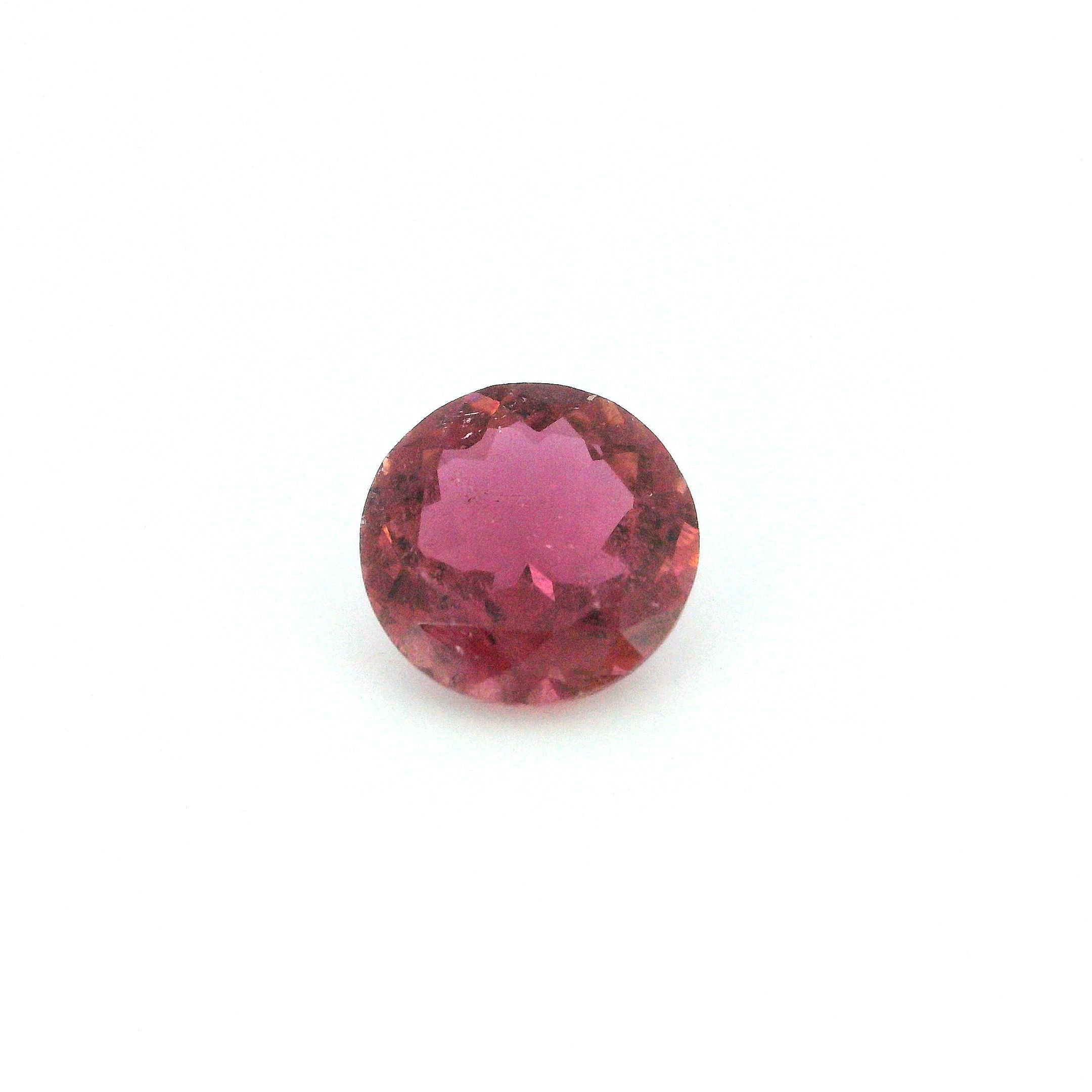 Turmalin 1,73 ct, różowy, szlif okrągły