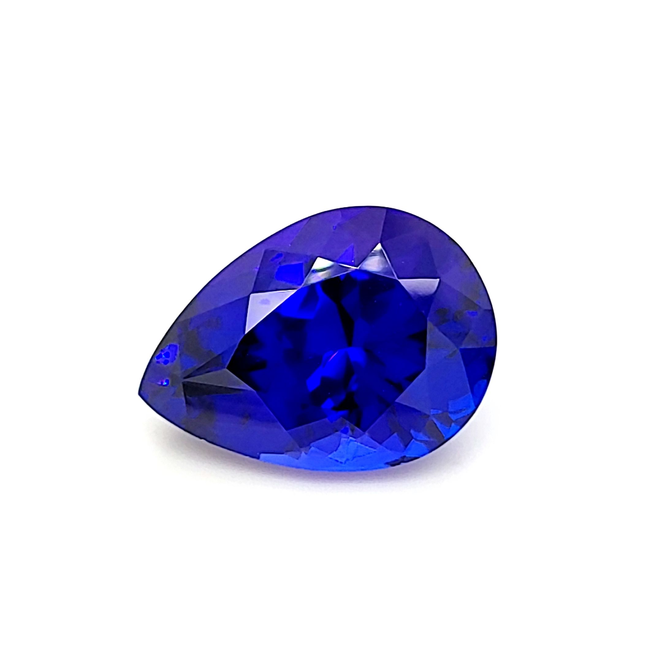 TANZANITE FACETED 24.33ct BLUE Blue EC TANZANIA HEATED