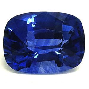 Szafir 1,37 ct, niebieski, szlif cushion