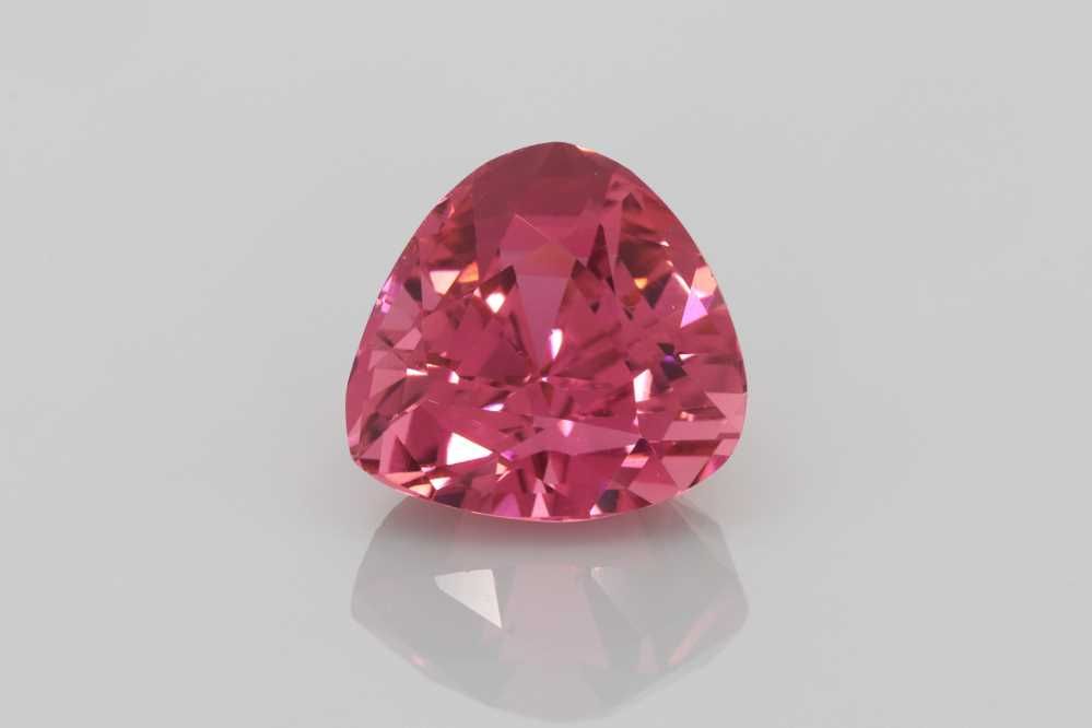 Turmalin 6,47 ct, różowy, szlif trilliant