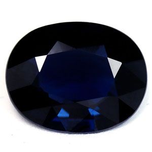 Szafir 3,14 ct, niebieski, szlif owalny