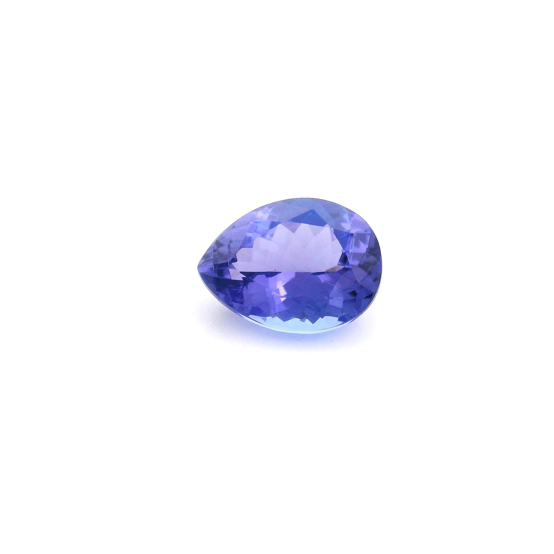 TANZANITE FACETED 1.29ct BLUE Intense EC TANZANIA HEATED