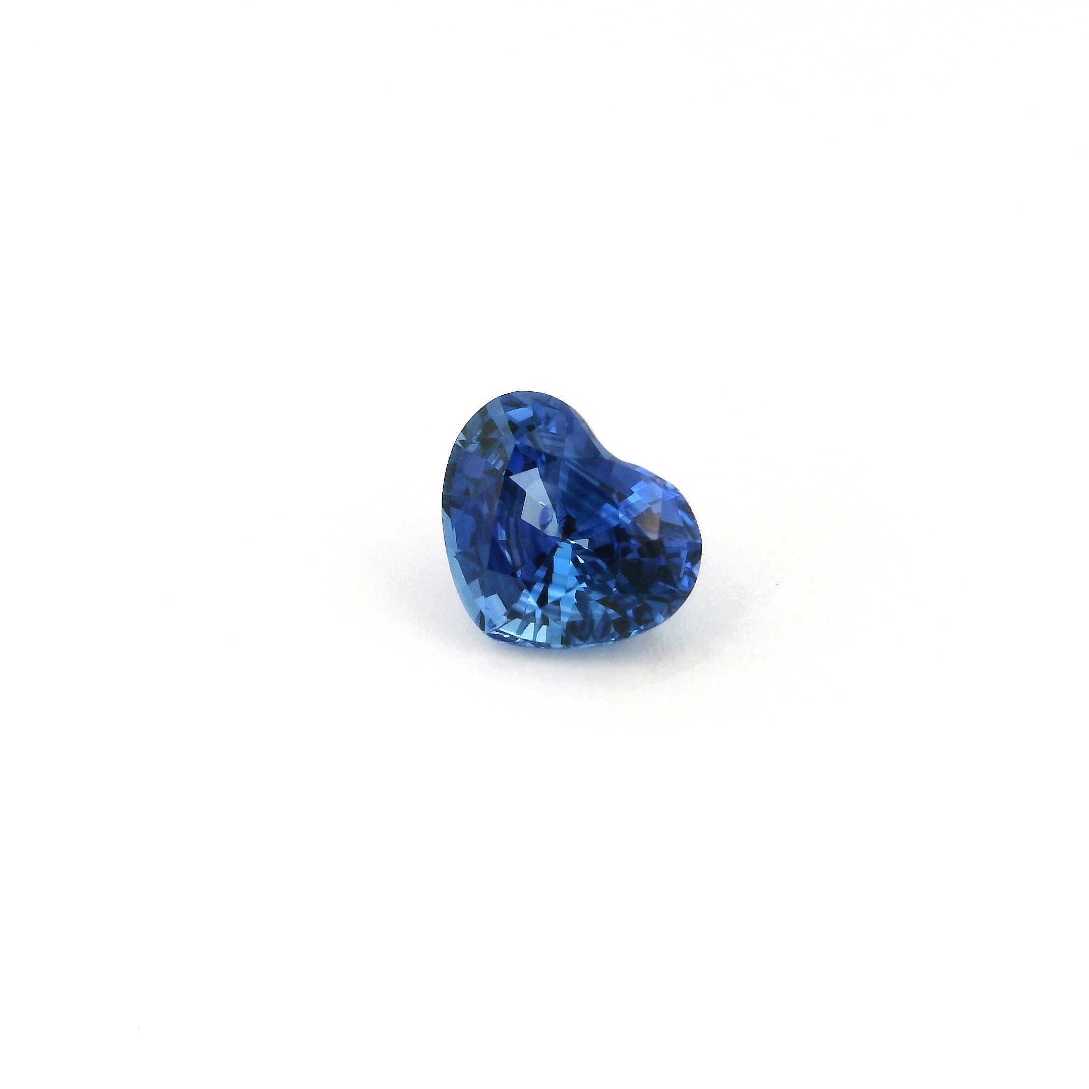 Szafir 1,20 ct, niebieski, szlif serce