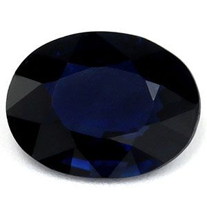 Szafir 1,38 ct, niebieski, szlif owalny