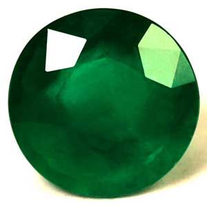 Szmaragd 1,68 ct, zielony, szlif okrągły