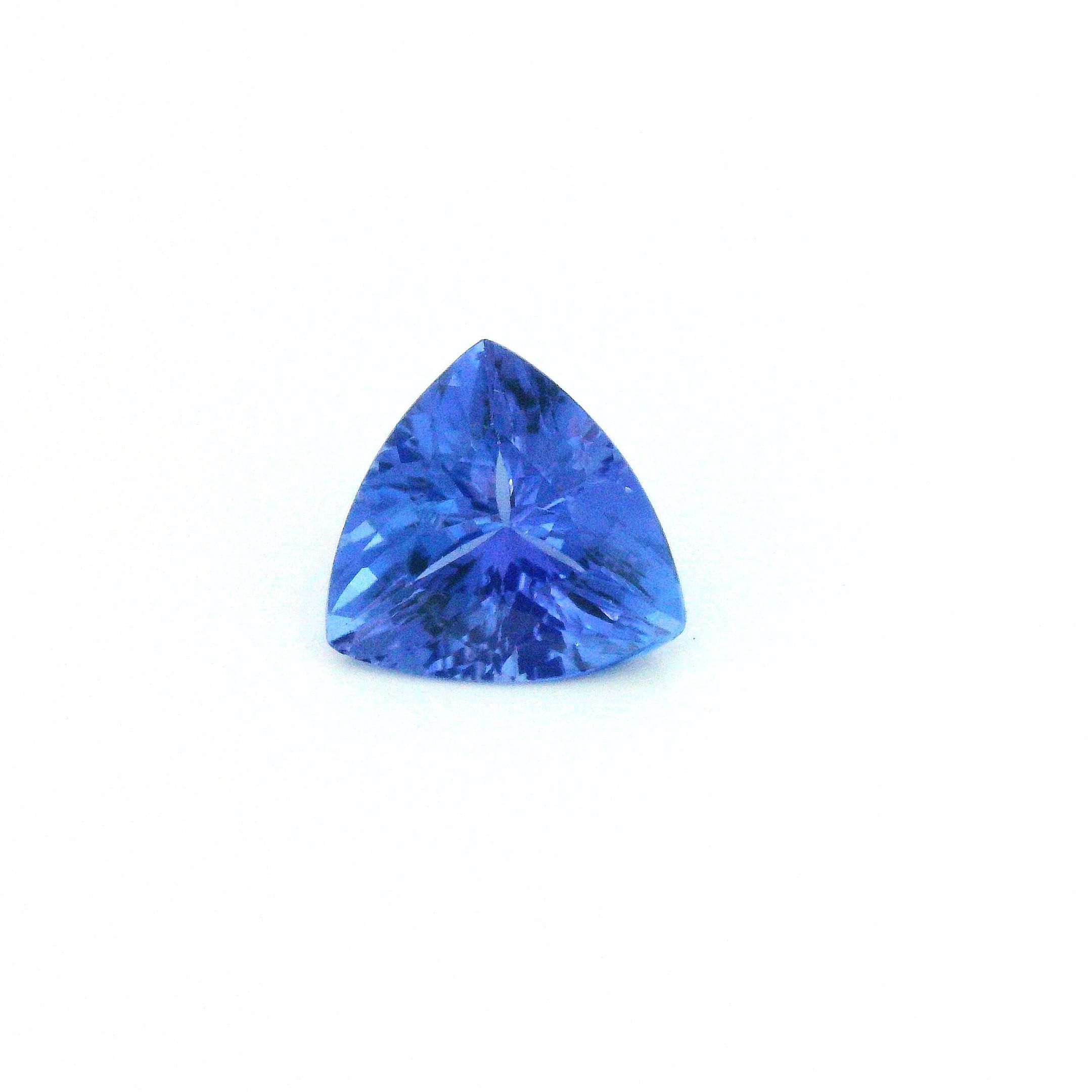Tanzanit 1,50 ct, niebieski, szlif trójkątny