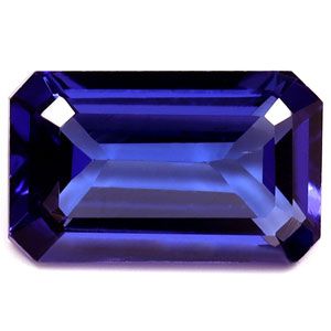 Tanzanit 2,30 ct, niebieski, szlif szmaragdowy