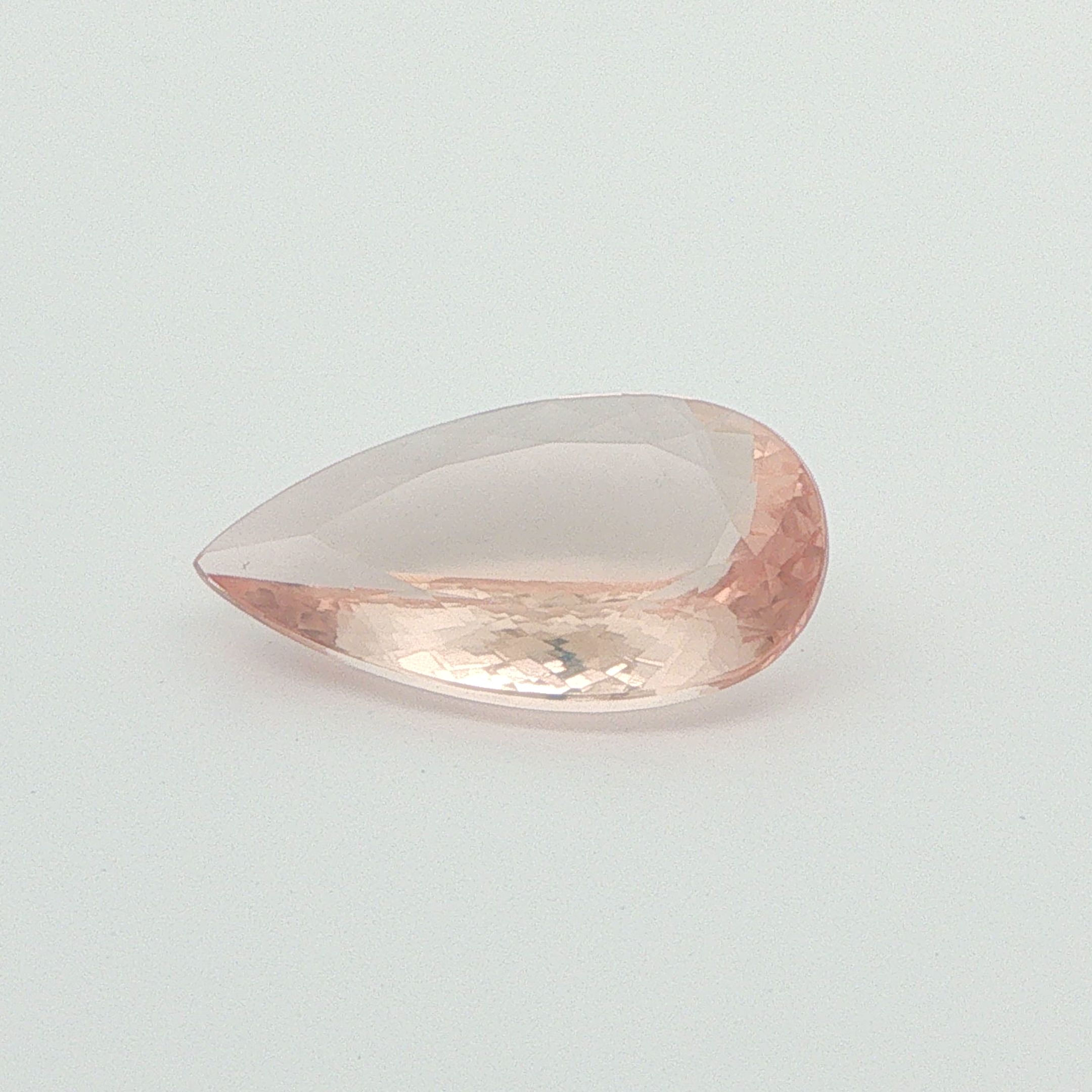 6.58 ct Pear Morganite