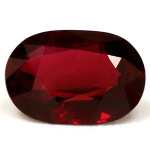 Rubin 1,07 ct, czerwony, szlif owalny