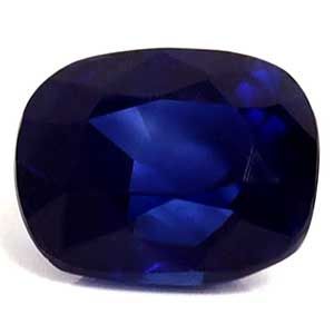 Szafir 1,12 ct, niebieski, szlif cushion