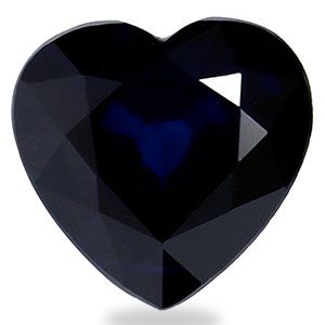 Szafir 1,27 ct, niebieski, szlif serce