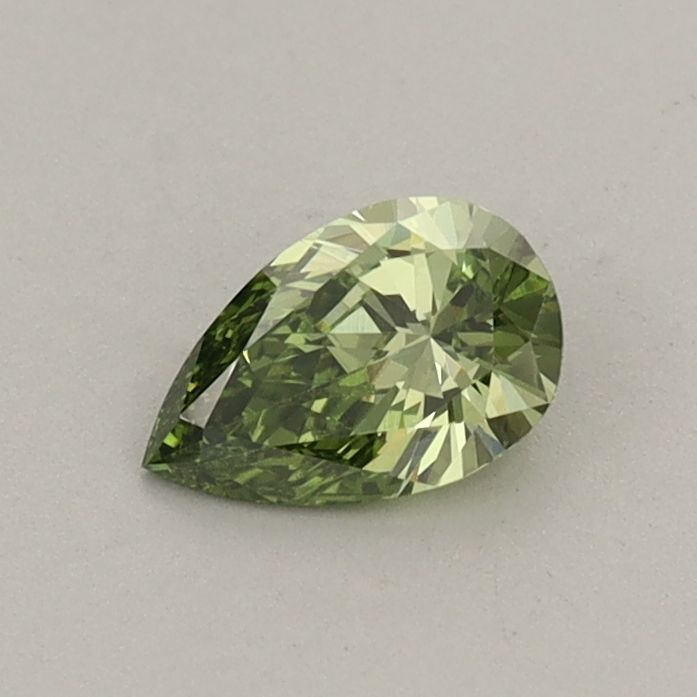 0.37 CT Fancy Vivid Green PEAR